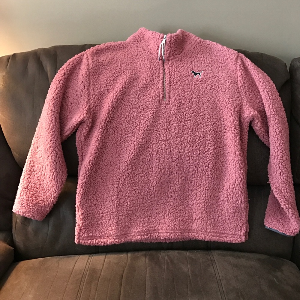 Victoria's Secret Boyfriend Fleece Quarter Zip