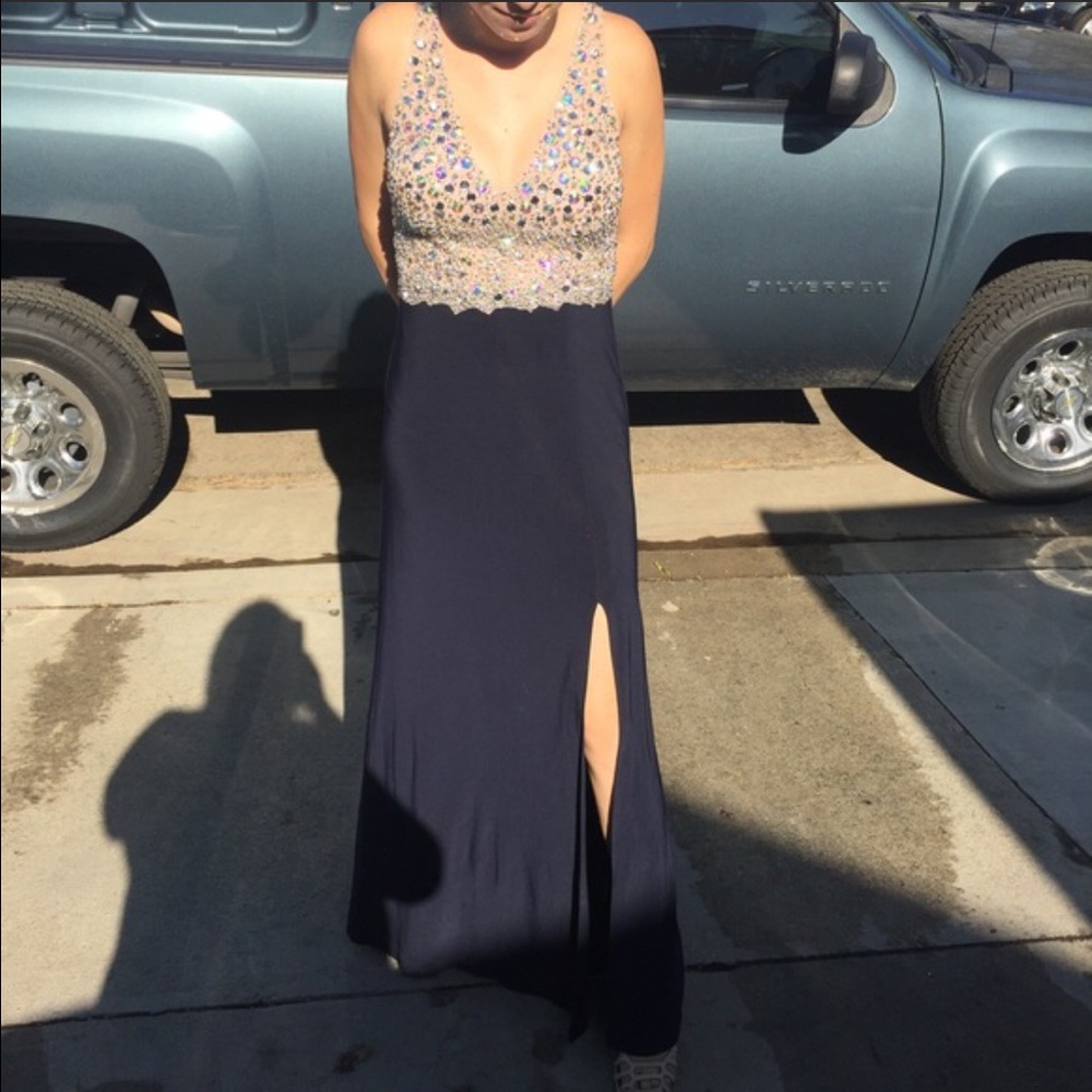 Prom Dress (navy )
