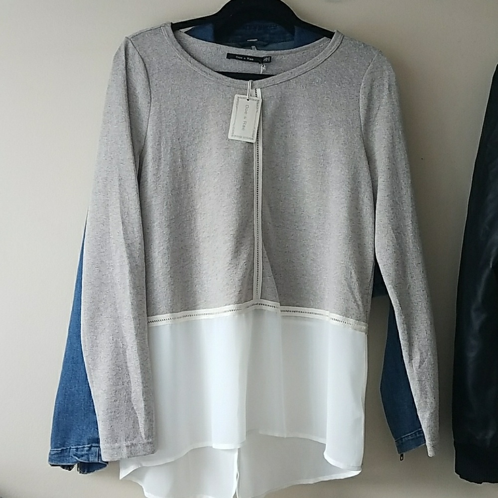 Doe & Rae sweater blouse