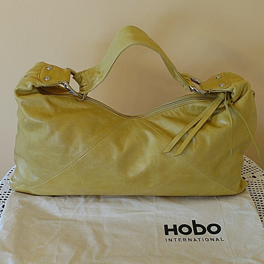HOBO Lime Green Leather Purse