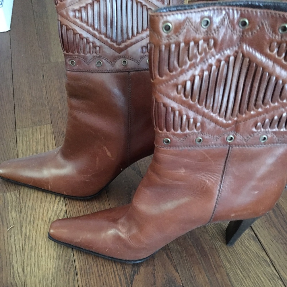 Studio Spiga leather high heeled boots