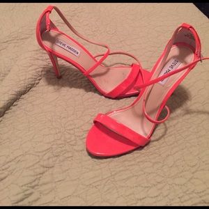 Steve Madden Shoes - Steve Madden Neon Orange Patent Heels Steve Madden Shoes - Steve Madden Neon Orange Patent Heels