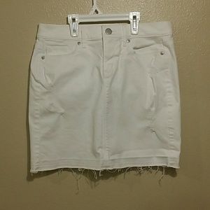 Ann Taylor Loft denim mini skirt