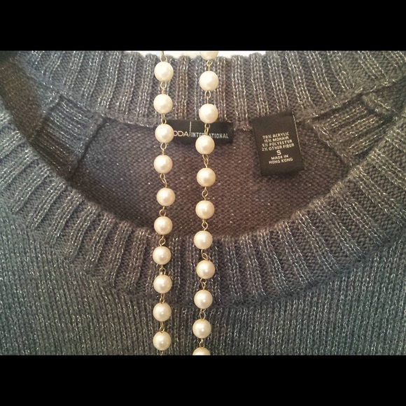 EUC Moda International sparkly tunic sweater - Picture 2 of 2