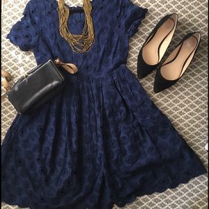 Jcrew eyelet dress with pockets