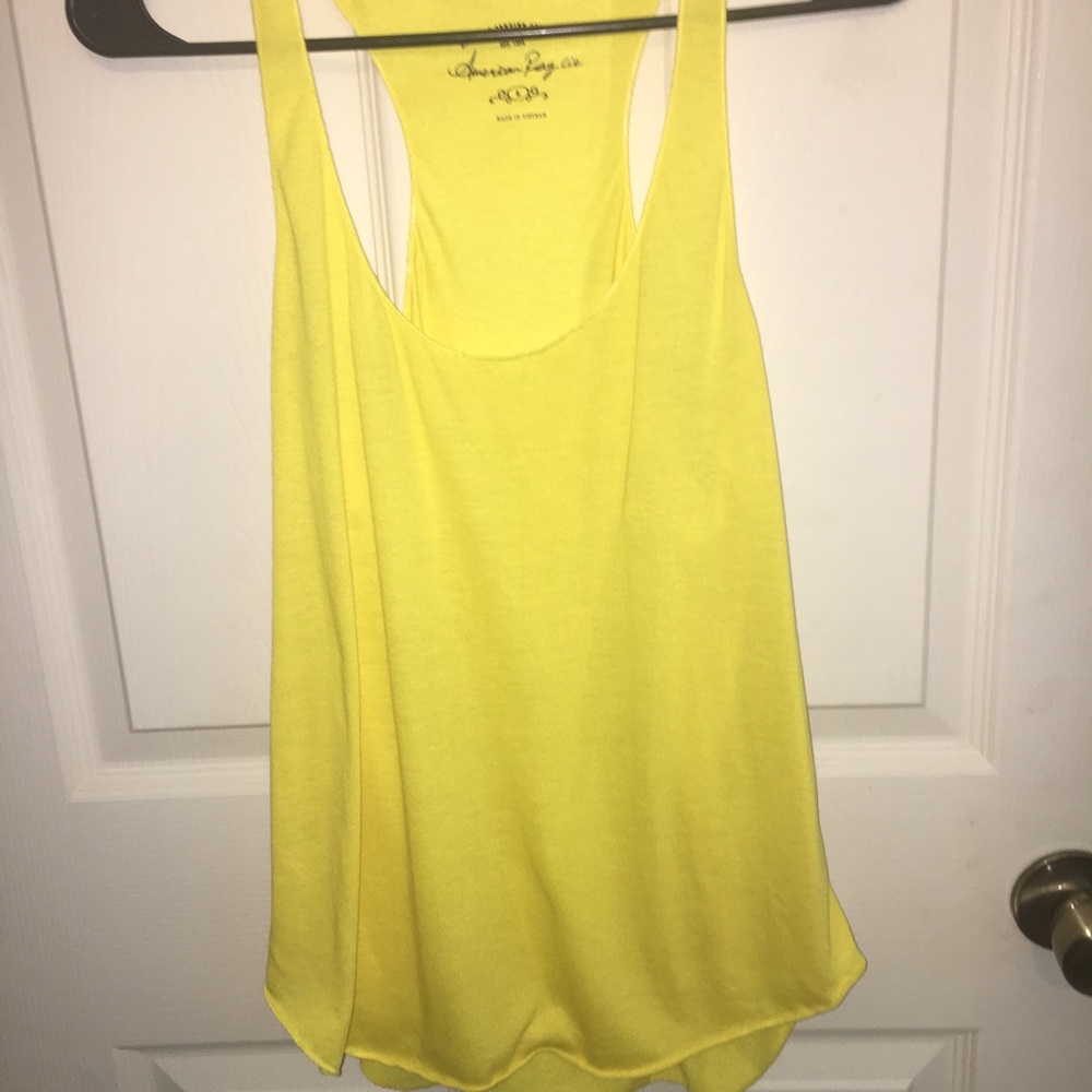 Neon yellow racer back