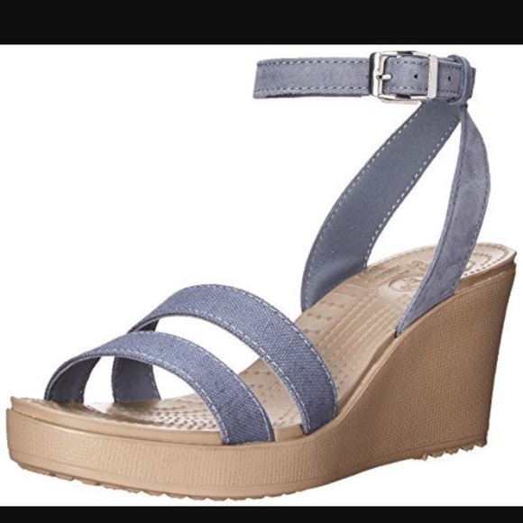 crocs wedges leigh ii