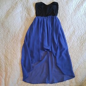 Strapless High Low Dress w/ Sweetheart Neckline