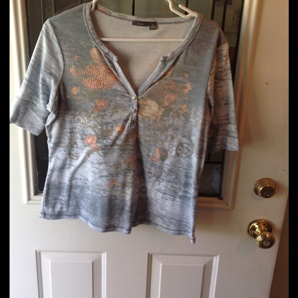 Apt 9 flower dress shirt