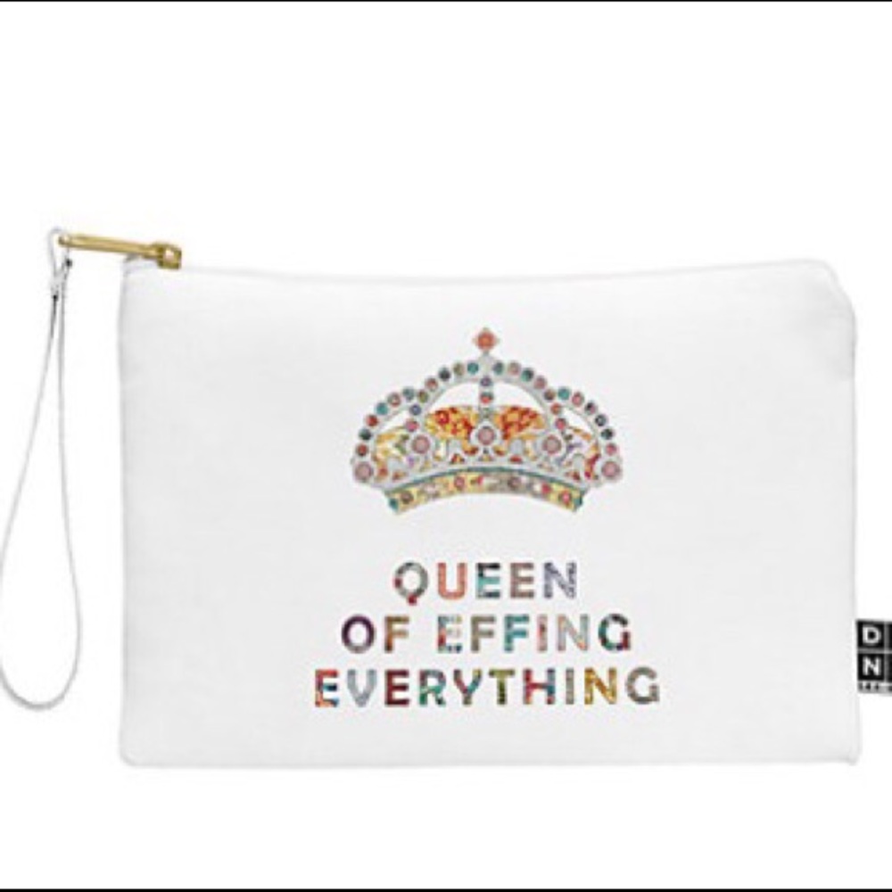 "QUEEN OF EFFING EVERYTHING" Makeup pouch