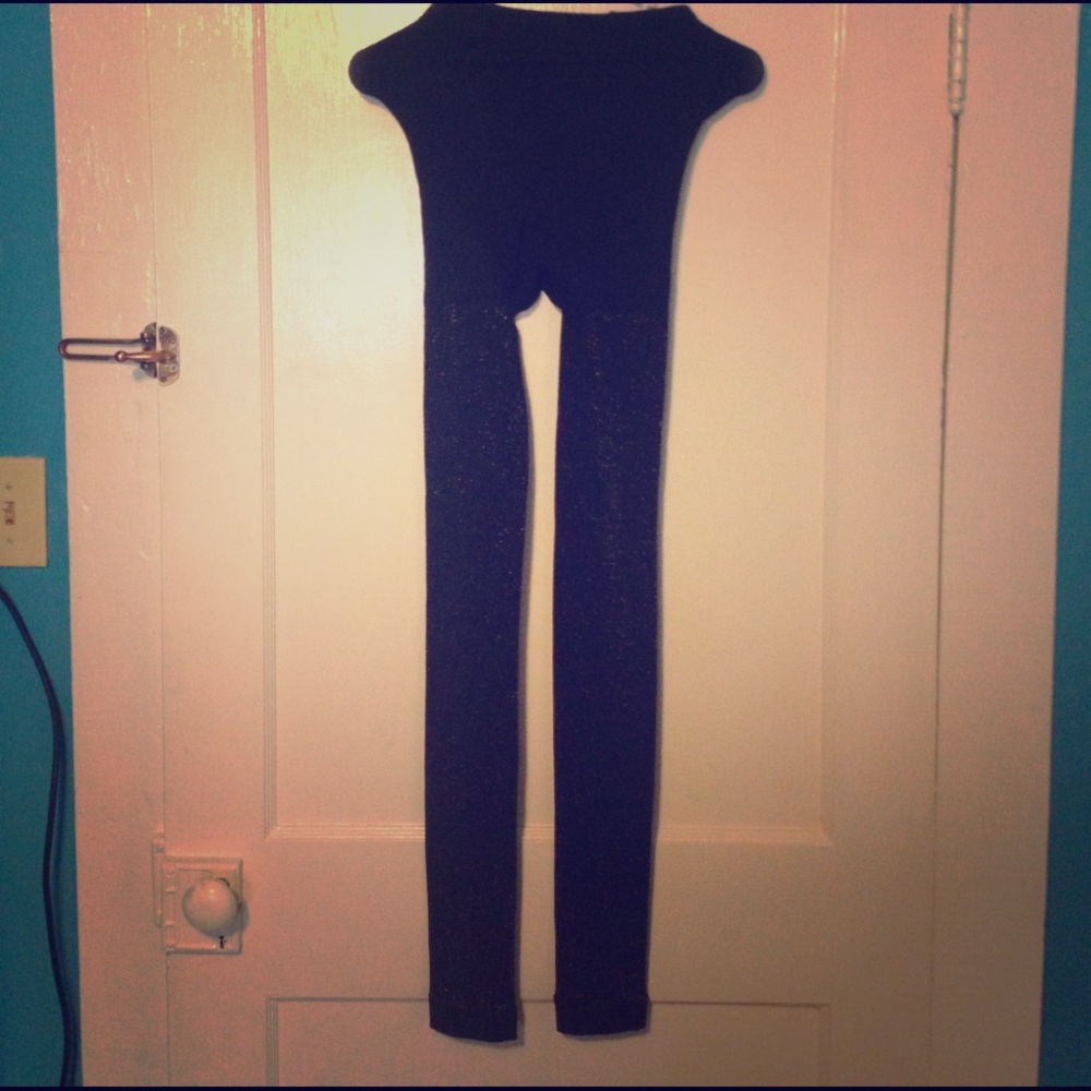 Black sparkly leggings