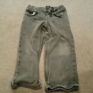 Dark gray jeans. SLIM