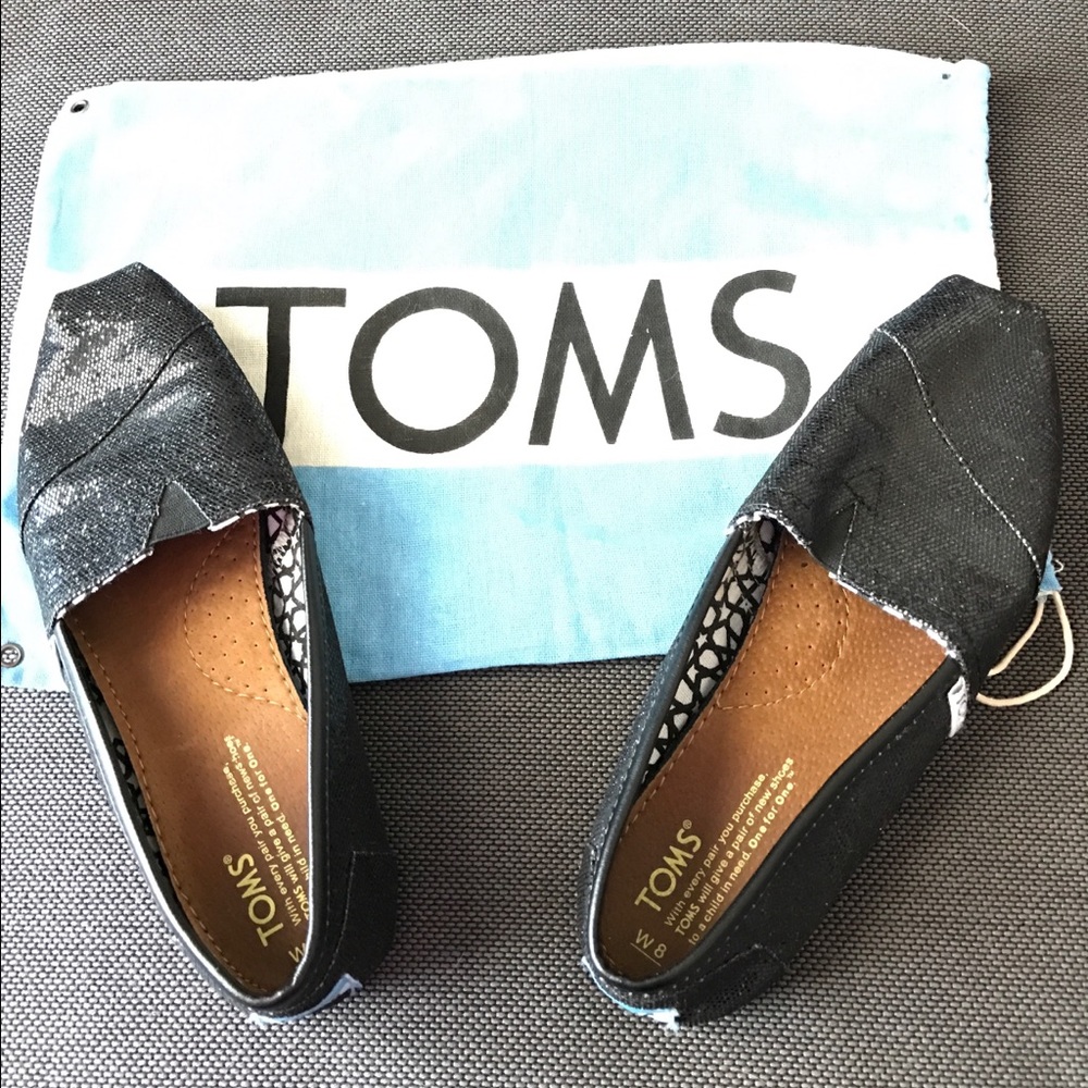 Women's Size 8 Sparkle TOMS