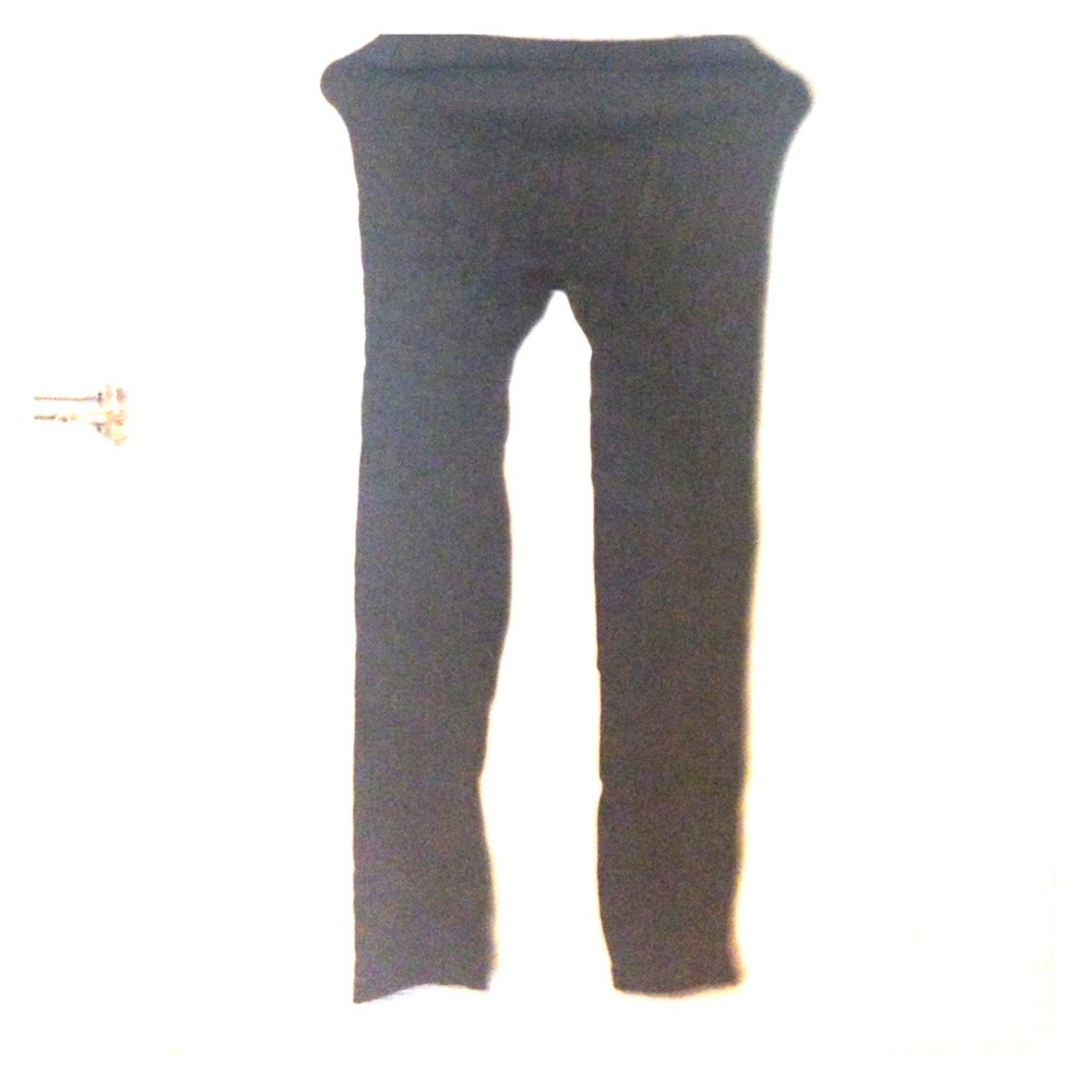 Gray wool leggings