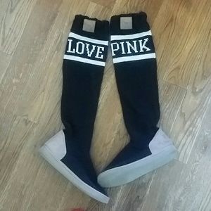 Victoria secret sweater boots