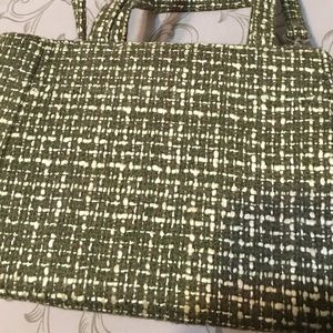 Green and Cream Purse