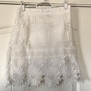 TOPSHOP lace mini skirt!