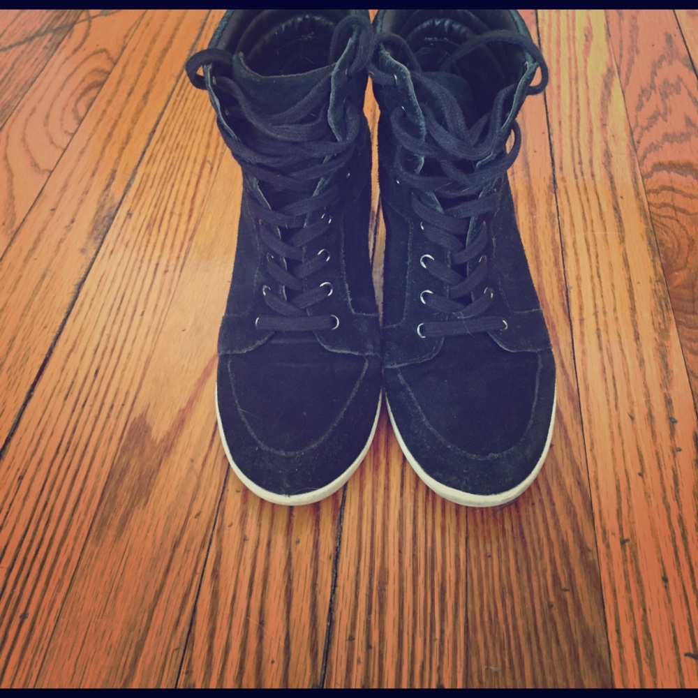 Steve Madden High Top Wedge Sneakers