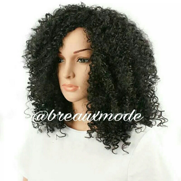 JUST IN 💛 [Color: 1B] Curly Synthetic Wig - Picture 2 of 2