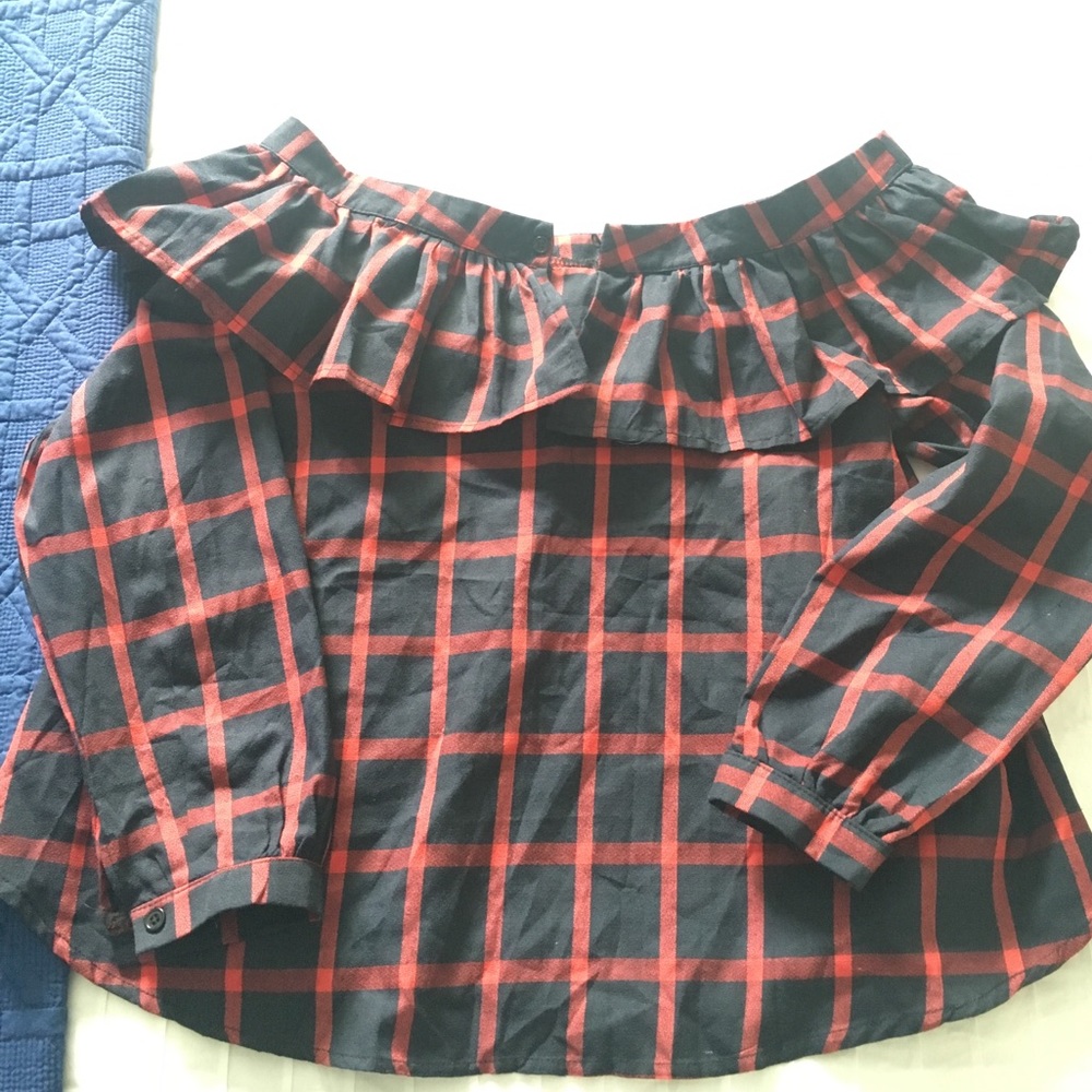 Off shoulder top.