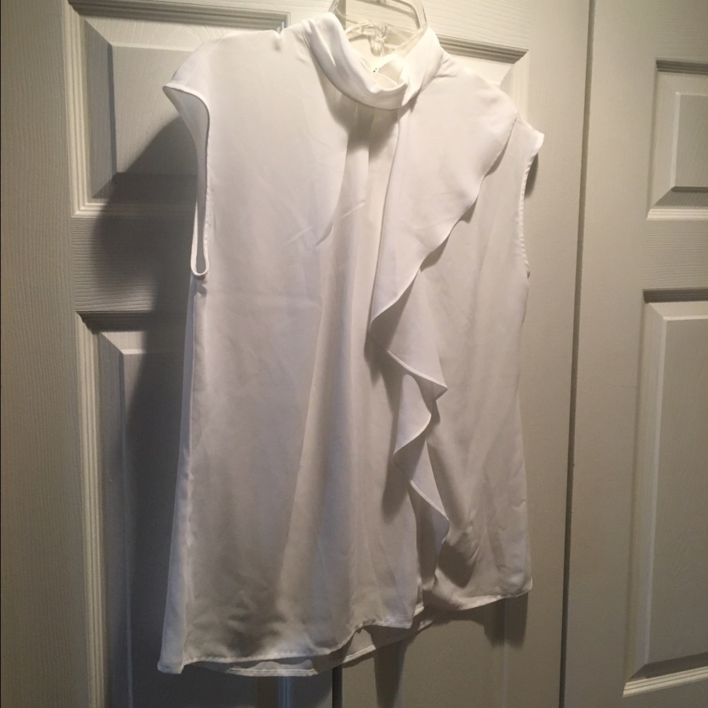 Ruffle front blouse