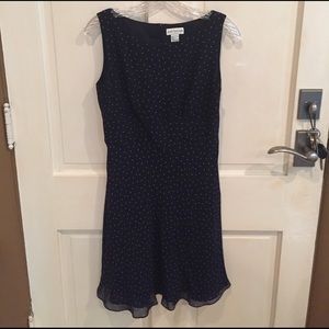 Cute Polka Dot Silk Dress-Ann Taylor