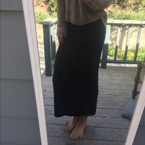 Dark Grey Long Skirt