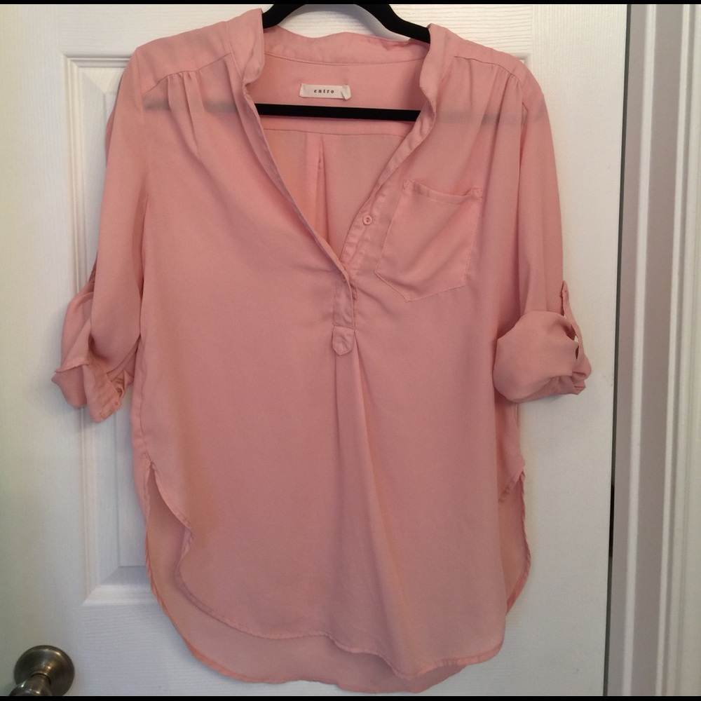 Flowy Red Dress Boutique Blouse