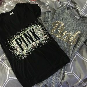 2️⃣ pink short sleeve shirts