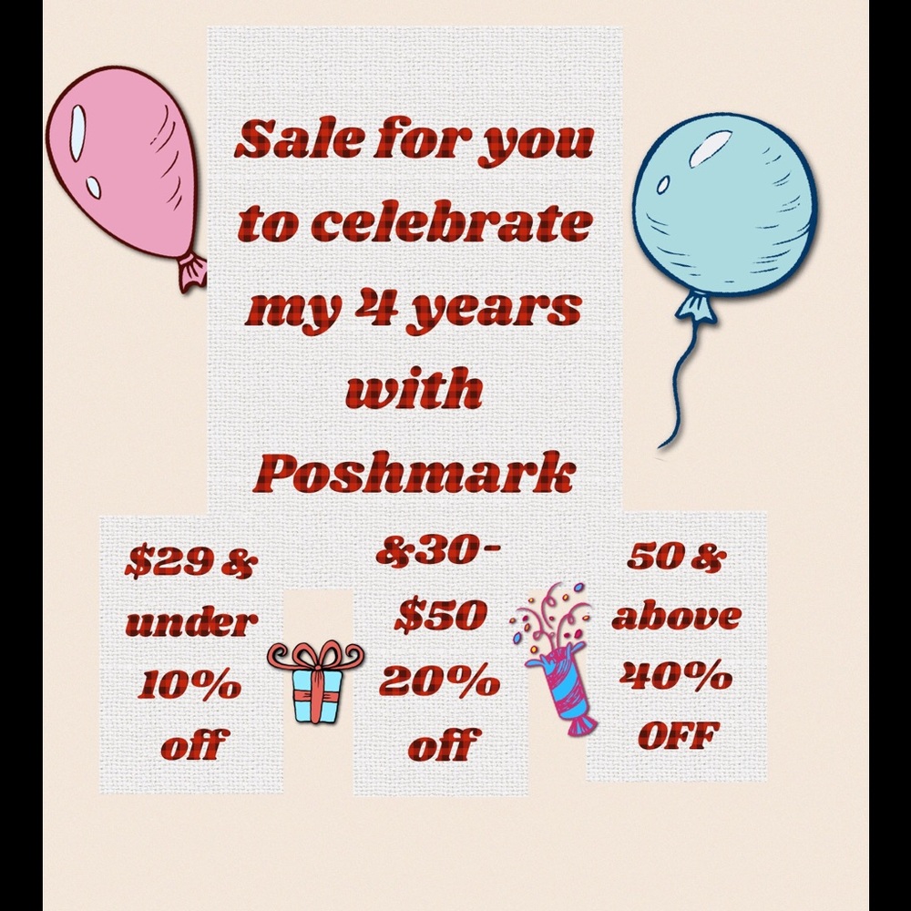 HAPPY 4th POSHMARK BIRTHDAY TO ME - Picture 2 of 3