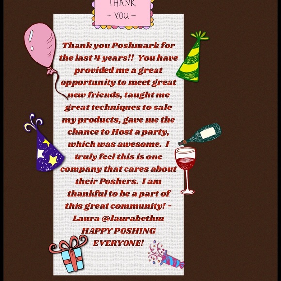 HAPPY 4th POSHMARK BIRTHDAY TO ME - Picture 3 of 3