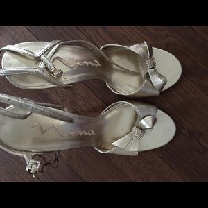 Nina soft gold high heel shoes