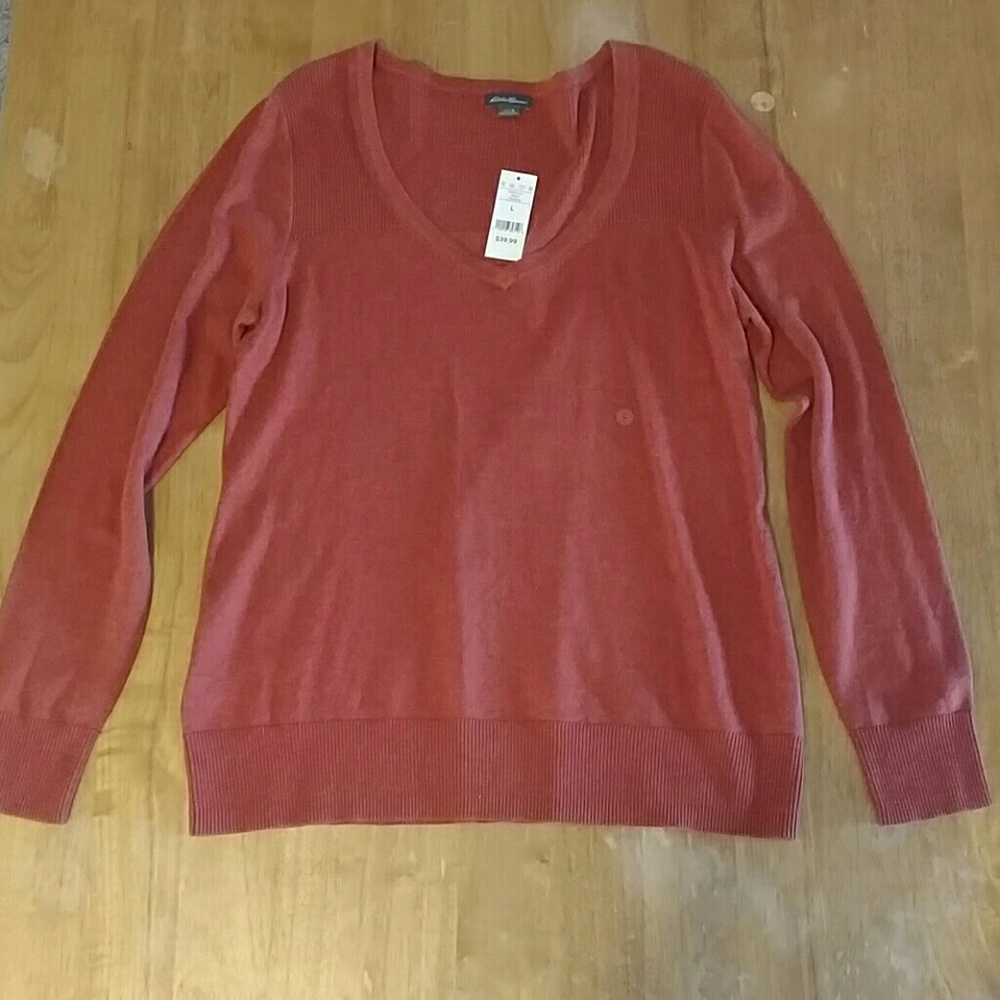 Burnt Orange Eddie Bauer Sweater