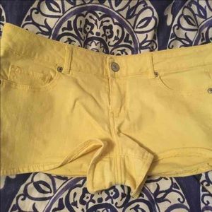 Yellow shorts