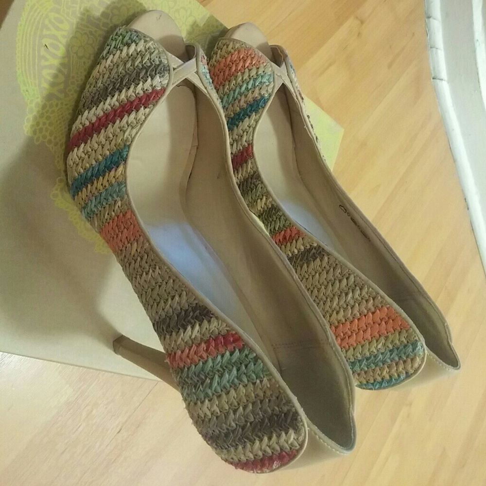 Women's multicolor heels - Picture 2 of 4