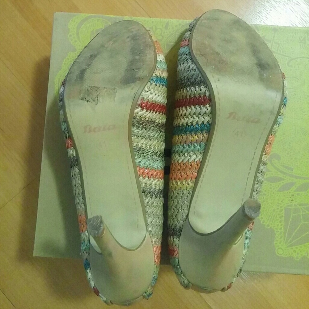 Women's multicolor heels - Picture 4 of 4
