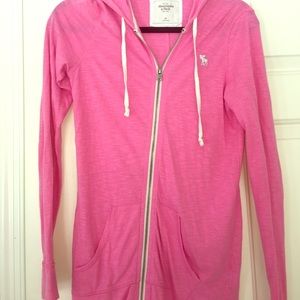 Abercrombie & Fitch Long Sleeve Pink Hoodie
