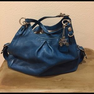 Blue Coach Shoulder Bag