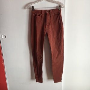 American Apparel High Waist Zipper Jeans