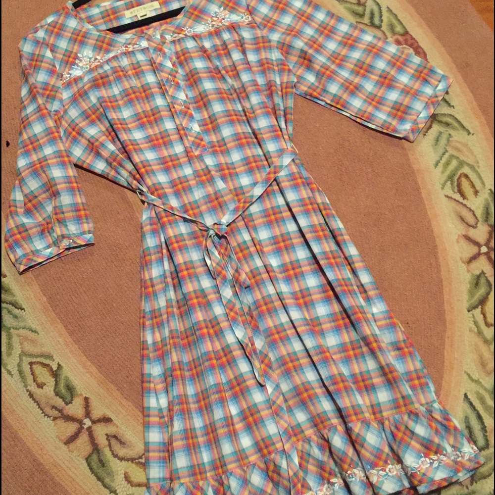 Western plaid dress