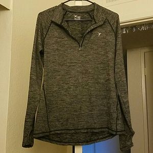 Gray, old navy, athletic quarter zip