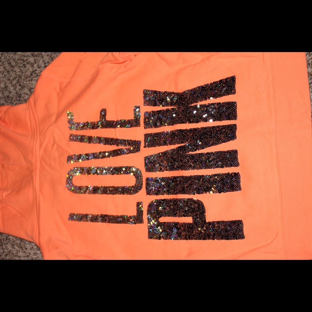 Bright orange jacket by Pink Victoria Secret