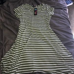 NWT striped green dress