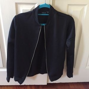 Black bomber jacket