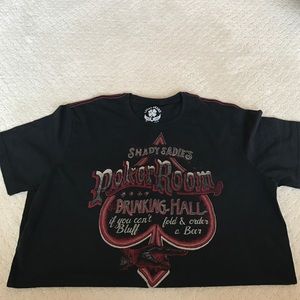 Lucky Brand Shady Sadie's Poker Room T shirt