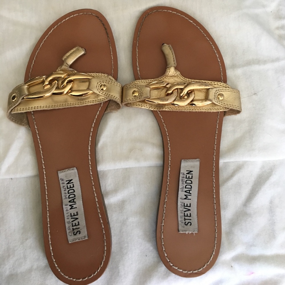 Steve Madden gold dress sandals