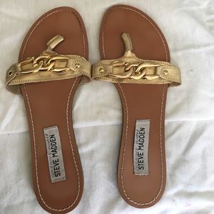 Steve Madden gold dress sandals