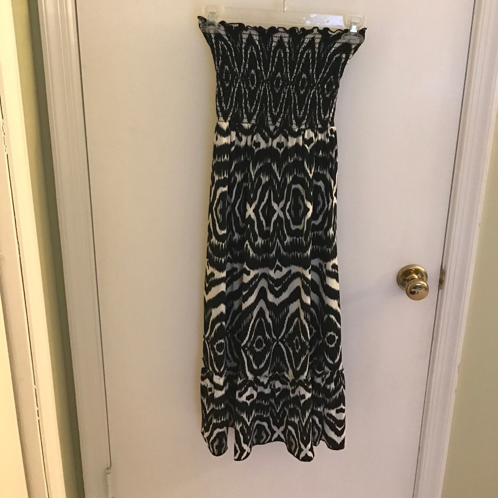 Strapless maxi dress