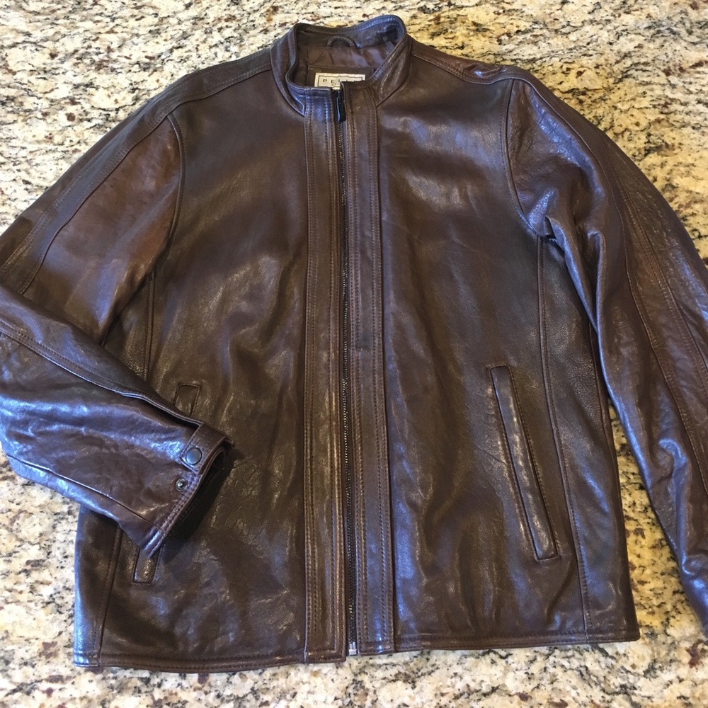 Leather Bomber Jacket