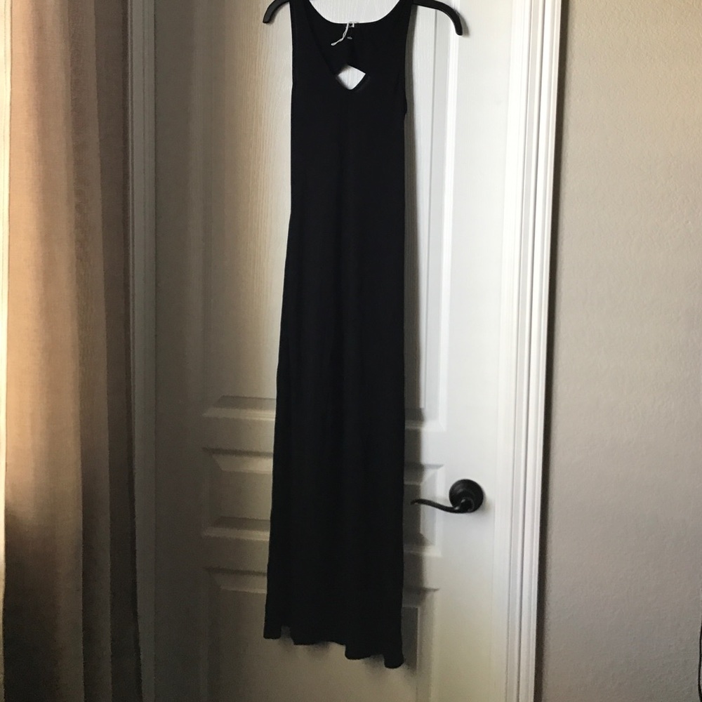 Sexy black maxi dress